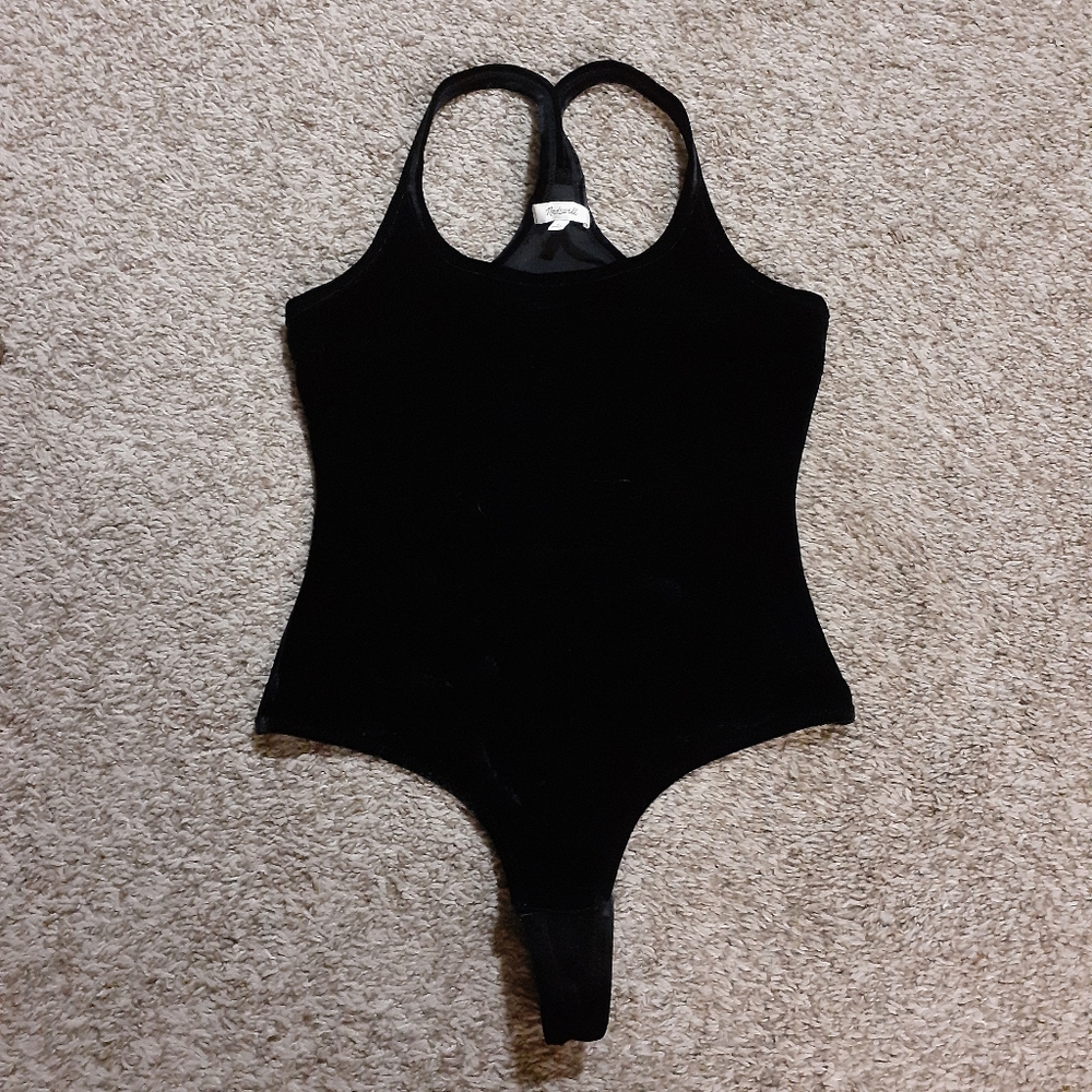 Madewell velvet bodysuit